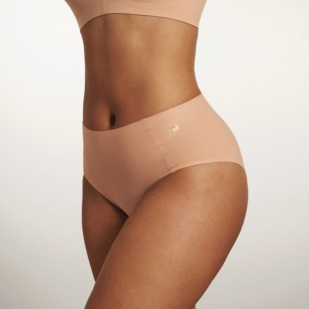 Evelyn & Bobbie Women's High Waisted Bikini Seamless Brief Himalayan